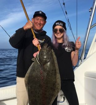 California fishing reels in huge halibut!